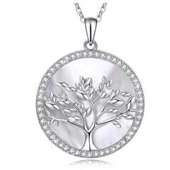 712182016334 Silver MOP Tree Necklace