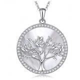 712182016334 Silver MOP Tree Necklace