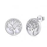 737123028375 MOP Tree Earring Stud